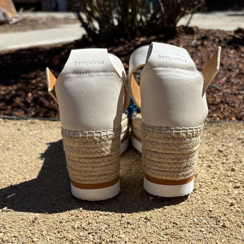 See By Chloe‎ Glyn Espadrille Wedge, Authentic. Like New.  38
